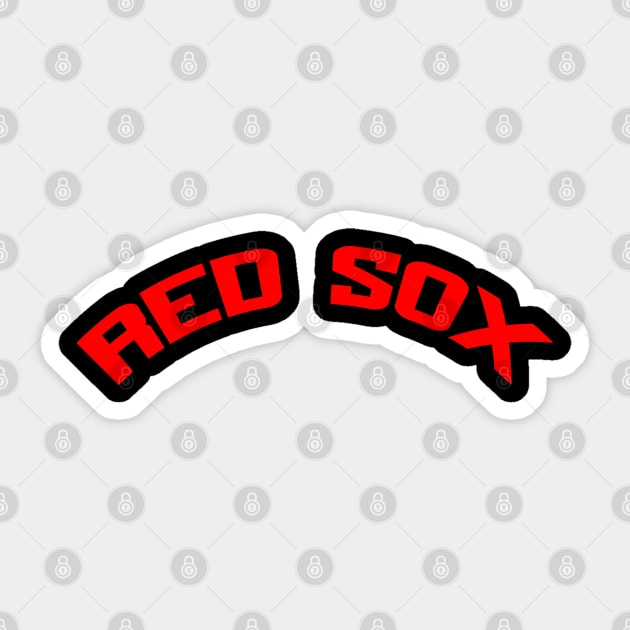 red soxx baseball Sticker by Palette Harbor